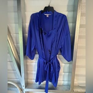 Victoria Secret 2 piece blue Lingerie Set Size OS/S